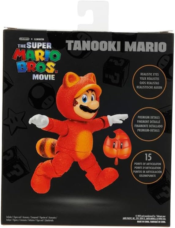 Tanooki Mario Action Figure with Leaf Accessory