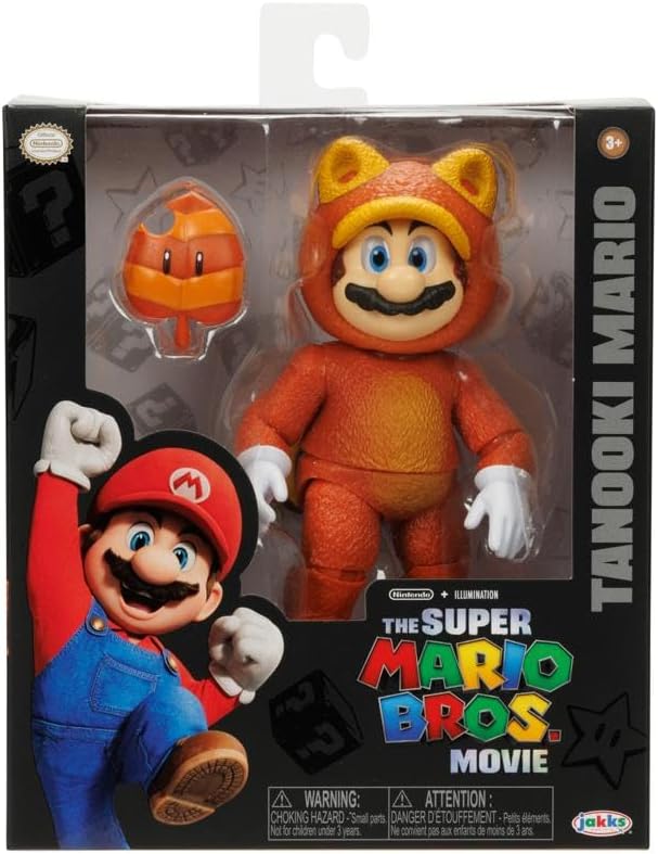 Tanooki Mario Action Figure with Leaf Accessory