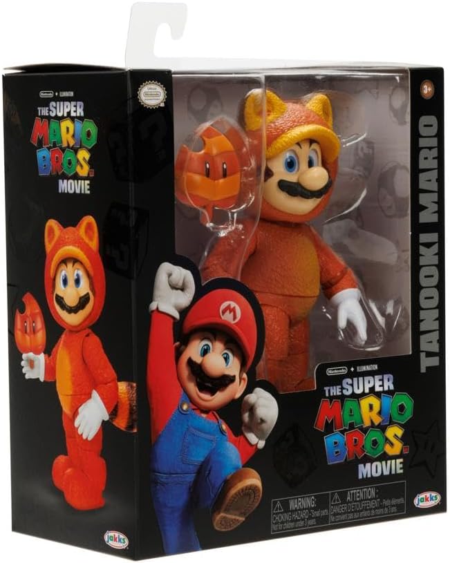 Tanooki Mario Action Figure with Leaf Accessory